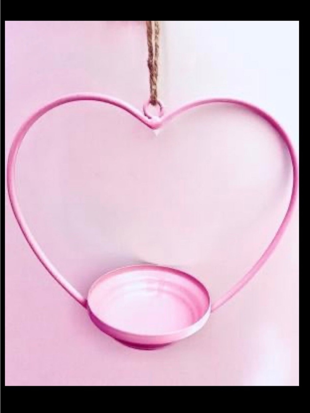 Pink Heart-Shaped bird feeder